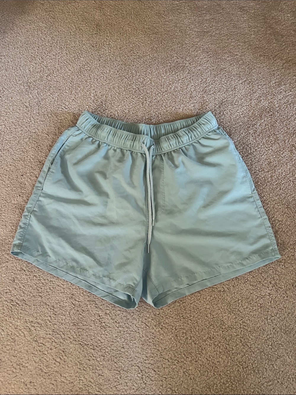ASOS Light Blue Men’s Drawstring Elastic-Waist Shorts